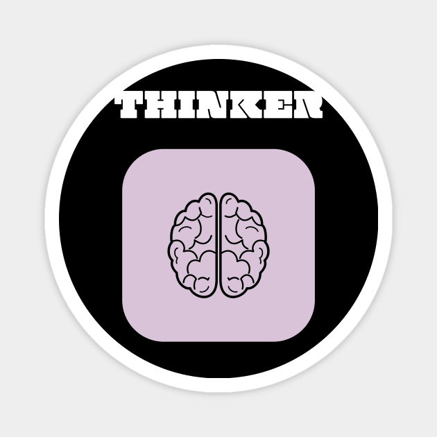 Thinker Magnet by Have a few words